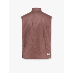 Laminar padded and quilted sleeveless jacket