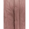 Laminar padded and quilted sleeveless jacket