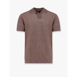 Parson cotton, linen and silk polo shirt