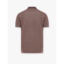 Parson cotton, linen and silk polo shirt