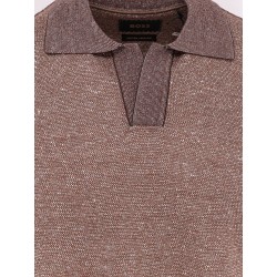 Parson cotton, linen and silk polo shirt
