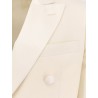Virgin wool tuxedo with satin lapel