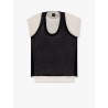 Mark cotton blend t-shirt with combined top