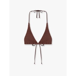 Guiana crinkle nylon bikini top