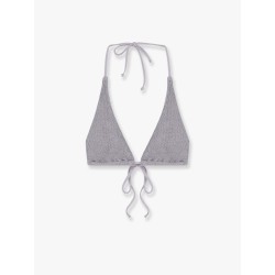 Guiana crinkle nylon bikini top