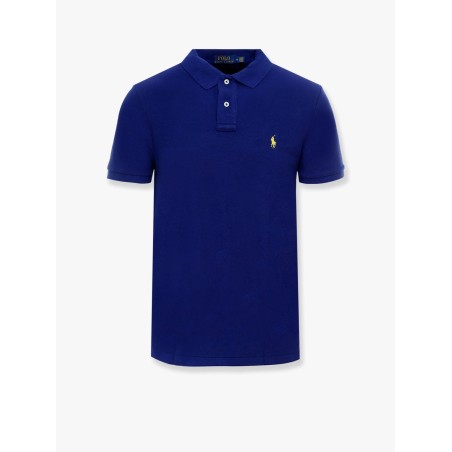 Cotton polo shirt with embroidered logo