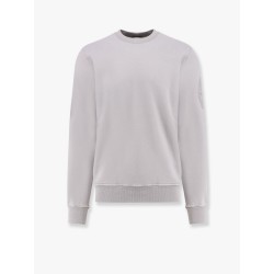 Cotton sweatshirt with logo embroidery