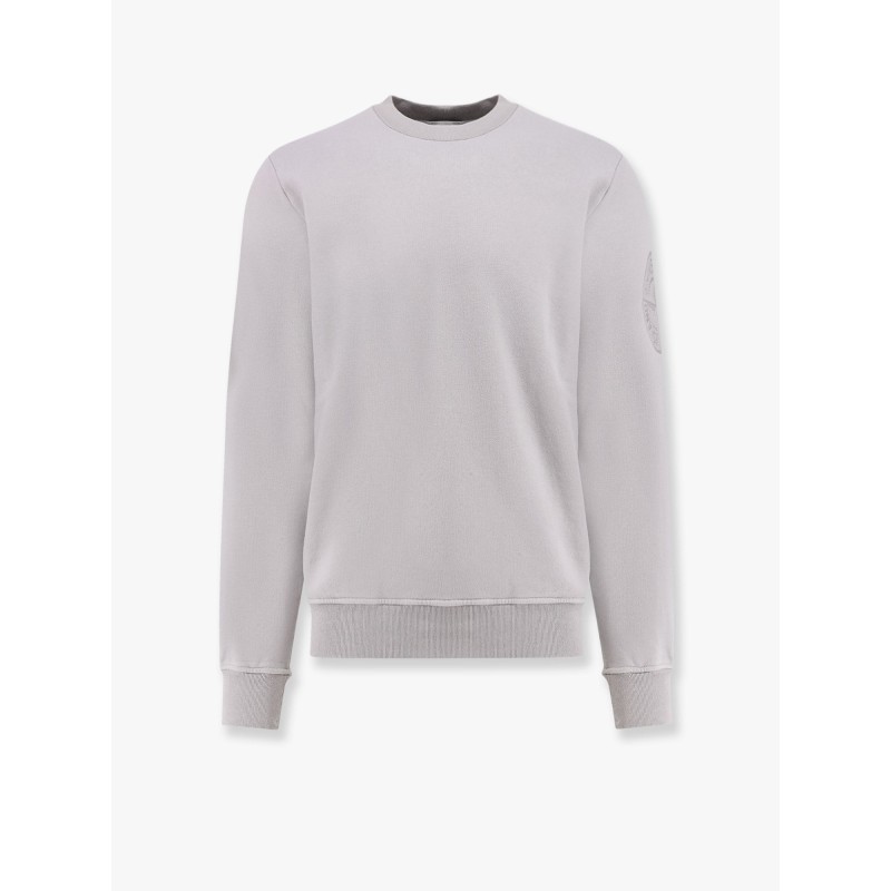 Cotton sweatshirt with logo embroidery