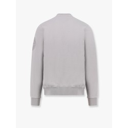 Cotton sweatshirt with logo embroidery