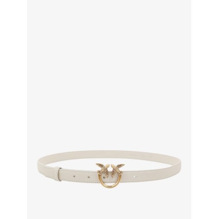 Love berry leather belt with love birds buckle