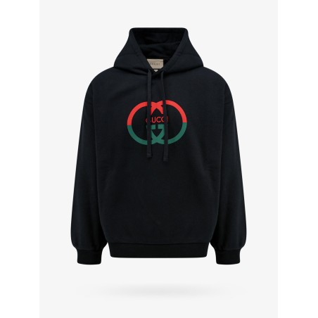 Cotton sweatshirt with frontal logo