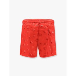 Nylon swim trunk with all-over print
