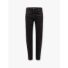 Stretch cotton trouser with white bull tag