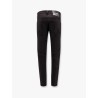Stretch cotton trouser with white bull tag