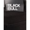 Stretch cotton trouser with white bull tag