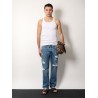 Ribbed cotton tank top