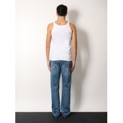 Ribbed cotton tank top