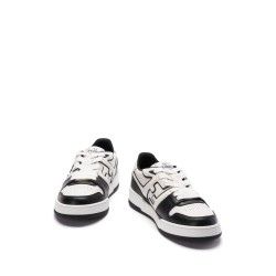 Leather sneakers with ff lateral logo