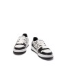 Leather sneakers with ff lateral logo