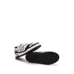 Leather sneakers with ff lateral logo