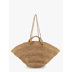 Sol perforated rafia handbag