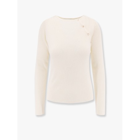 Ribbed fabric sweater