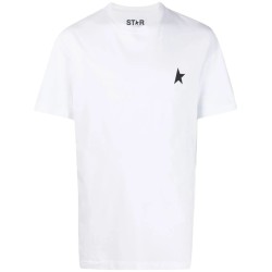 T-shirt in cotone con iconica stella frontale