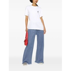 T-shirt in cotone con iconica stella frontale