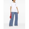 T-shirt in cotone con iconica stella frontale