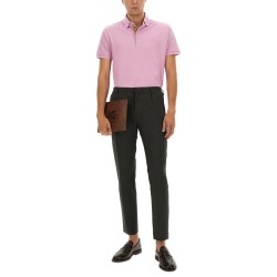 COTTON POLO SHIRT WITH PEGASUS