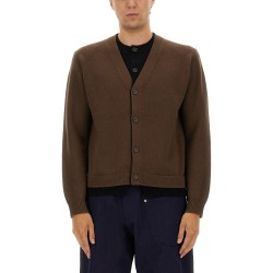 CONTRASTING LAYERED CARDIGAN