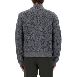 JACQUARD BOMBER JACKET WITH LOGO