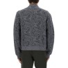 JACQUARD BOMBER JACKET WITH LOGO