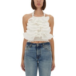 "CYPRUS LAYER" TOP WITH RUFFLES