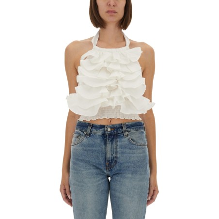 "CYPRUS LAYER" TOP WITH RUFFLES