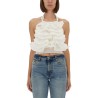 "CYPRUS LAYER" TOP WITH RUFFLES