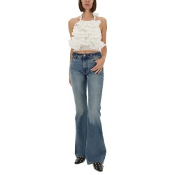 "CYPRUS LAYER" TOP WITH RUFFLES