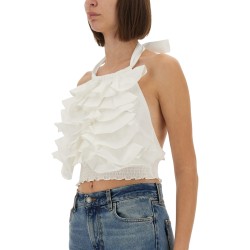 "CYPRUS LAYER" TOP WITH RUFFLES