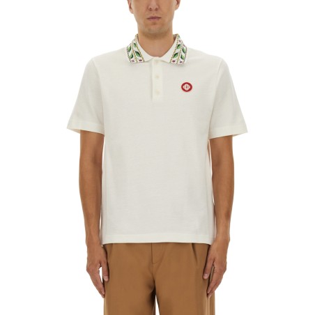 "CLASSIC LAUREL" PIQUE POLO SHIRT
