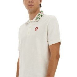 "CLASSIC LAUREL" PIQUE POLO SHIRT