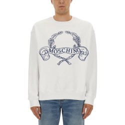 SWEATSHIRT WITH LAUREL CROWN LOGO EMBROIDERY