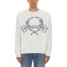 SWEATSHIRT WITH LAUREL CROWN LOGO EMBROIDERY