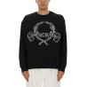 SWEATSHIRT WITH LAUREL CROWN LOGO EMBROIDERY