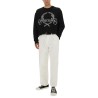 SWEATSHIRT WITH LAUREL CROWN LOGO EMBROIDERY
