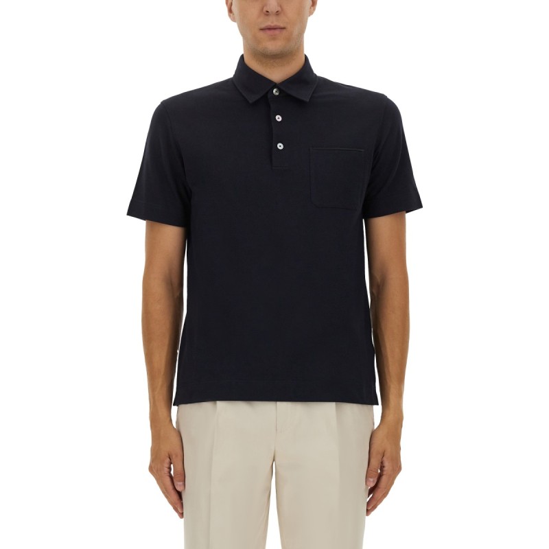 COTTON POLO SHIRT WITH POCKET