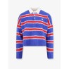 Brushed cotton polo sweater