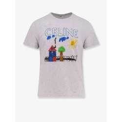 Cotton t-shirt with multicolor print