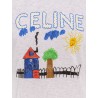 Cotton t-shirt with multicolor print
