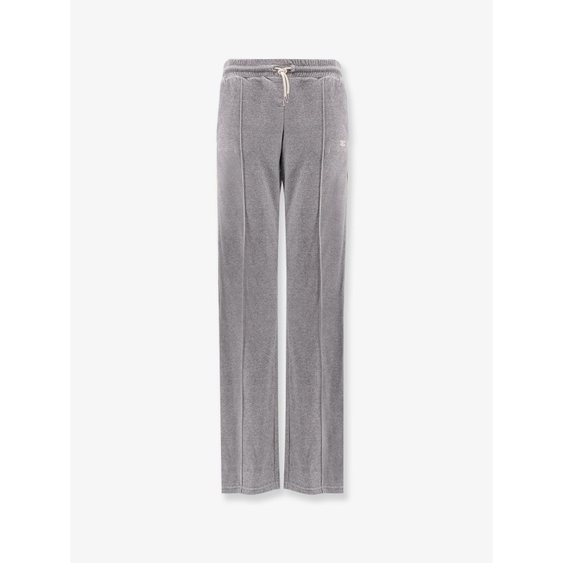 Cotton velvet jogger trousers