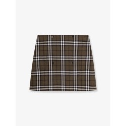 Virgin wool skirt with Burberry Check print